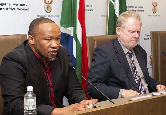 Numsa General Secretary Irvin Jim, speakiking during the media briefing on the approved extension of the Automotive Production and Development Programme (APDP) from 2021 to 2035 with amendments in support of the South African Automotive Master Plan (SAAM).