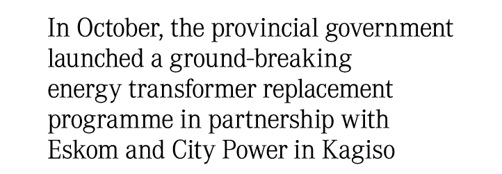 In October, the provincial government launched a ground breaking energy transformer replacement programme in partners...
