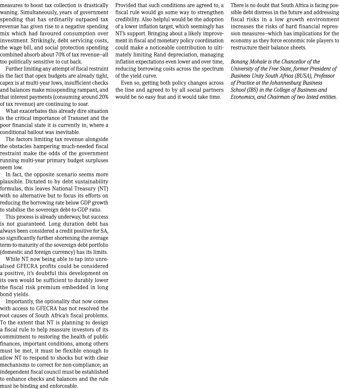 measures to boost tax collection is drastically waning. Simultaneously, years of government spending that has ordinar...