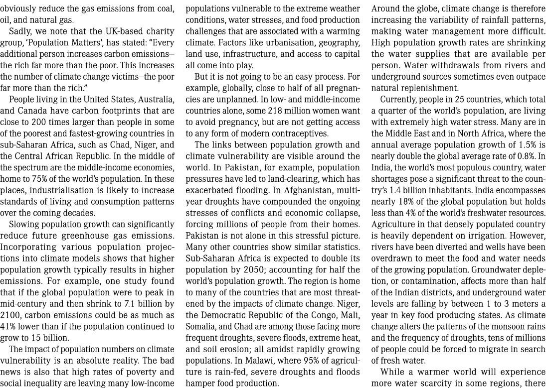 obviously reduce the gas emissions from coal, oil, and natural gas. Sadly, we note that the UK-based charity group, ‘...