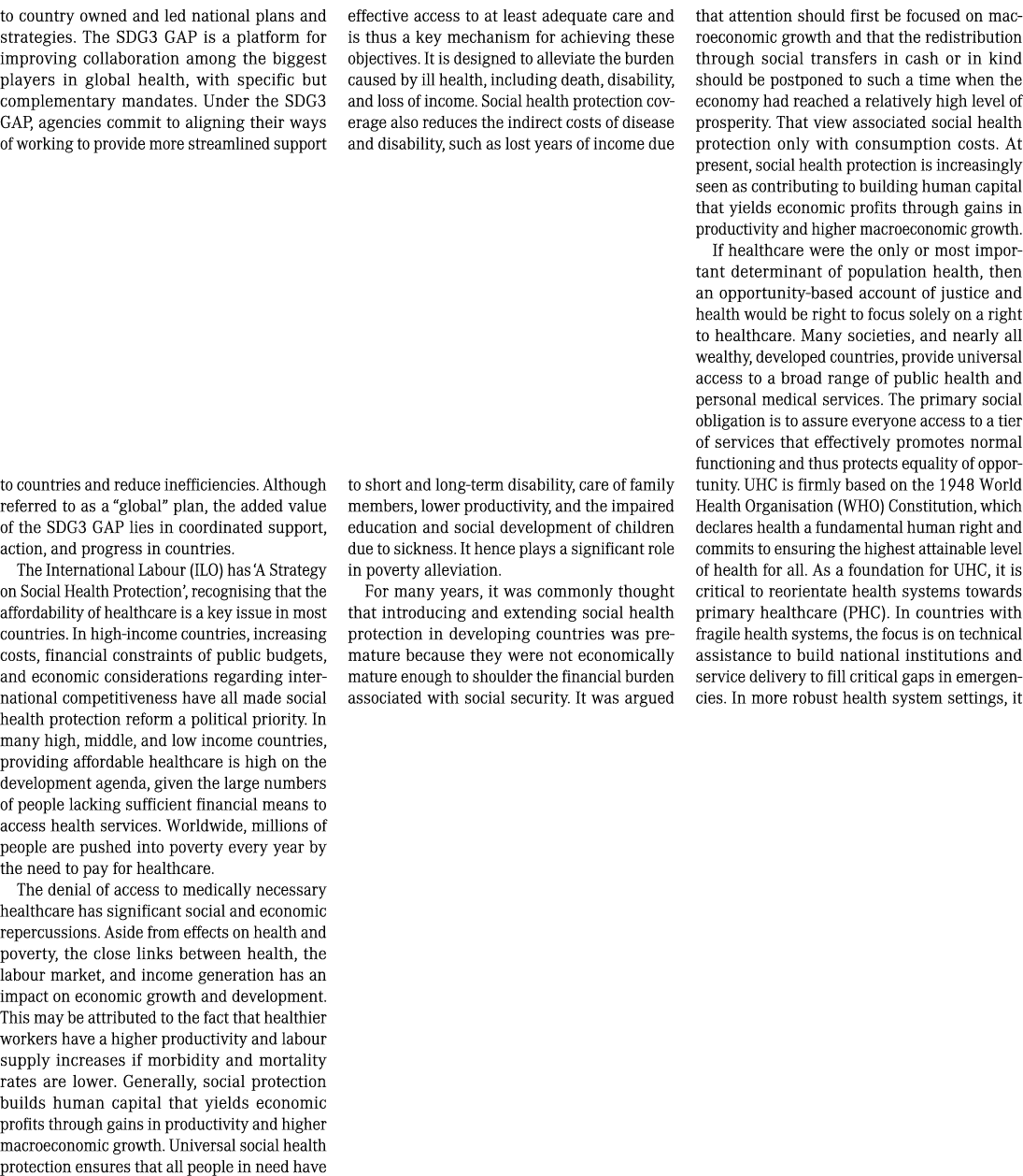 to country owned and led national plans and strategies. The SDG3 GAP is a platform for improving collaboration among ...