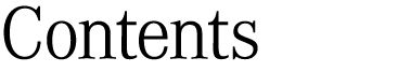 Contents